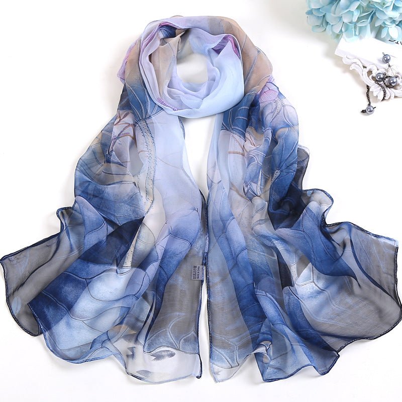 Châle décontracté pour femme, polyvalent et protecteur contre le soleil, style mi - long - IVOIRART.COM