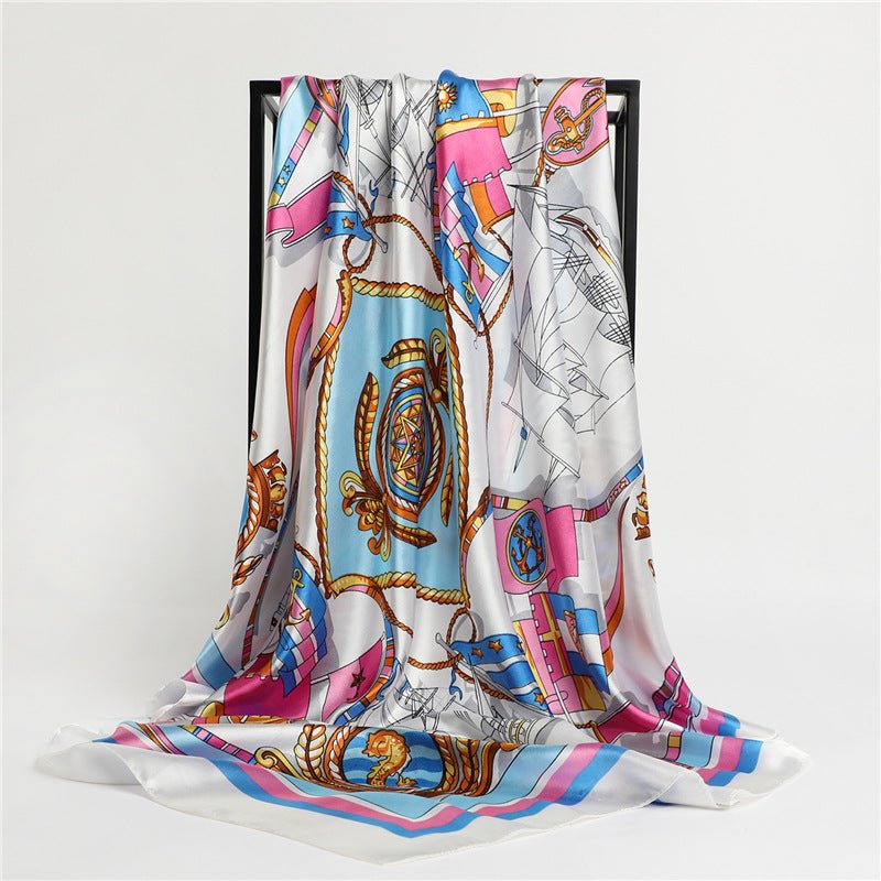 Châle Foulard Universel à Motifs Saisonnière avec Protection Solaire Imprimée - IVOIRART.COM