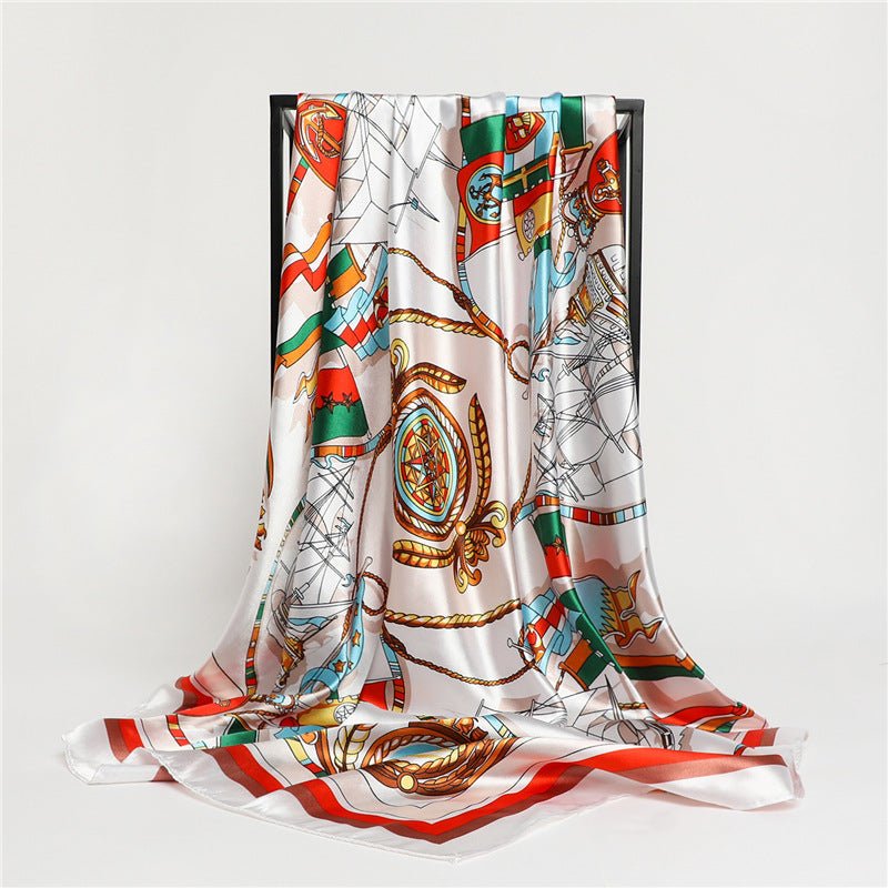 Châle Foulard Universel à Motifs Saisonnière avec Protection Solaire Imprimée - IVOIRART.COM