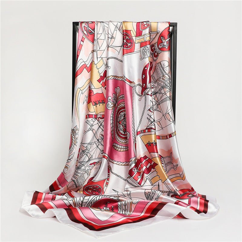 Châle Foulard Universel à Motifs Saisonnière avec Protection Solaire Imprimée - IVOIRART.COM