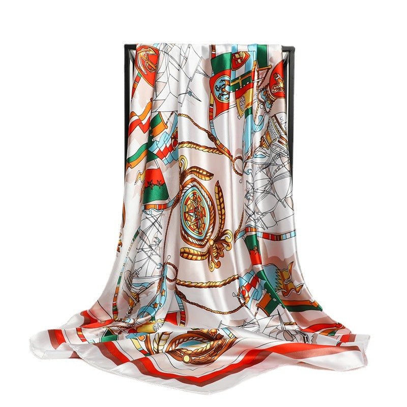 Châle Foulard Universel à Motifs Saisonnière avec Protection Solaire Imprimée - IVOIRART.COM