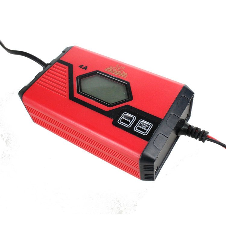 Chargeur de batterie automobile rouge, entrée 100-240V, sortie 6V/12V automatique - IVOIRART.COM