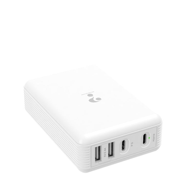 Chargeur de téléphone mobile domestique à charge rapide 100W USB blanc PC ABS - IVOIRART.COM