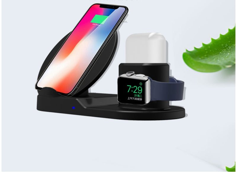Chargeur sans fil 3-en-1 compatible avec Apple - Recharge rapide polyvalente - IVOIRART.COM