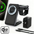 Chargeur Sans Fil 3-en-1 Pliable 25W pour Montres Connectées, Téléphones et Écouteurs - IVOIRART.COM