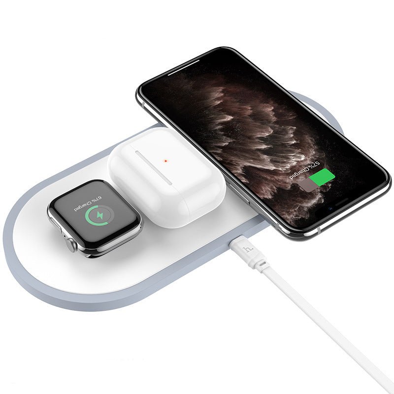 Chargeur sans fil 3 en 1 polyvalent : recharge rapide pour smartphone, Apple Watch et AirPods - IVOIRART.COM