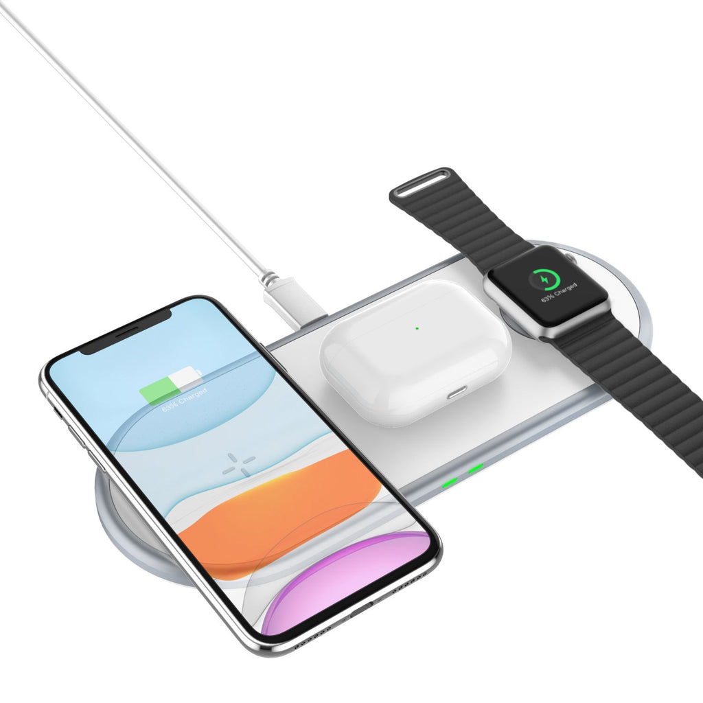 Chargeur sans fil 3 en 1 polyvalent : recharge rapide pour smartphone, Apple Watch et AirPods - IVOIRART.COM