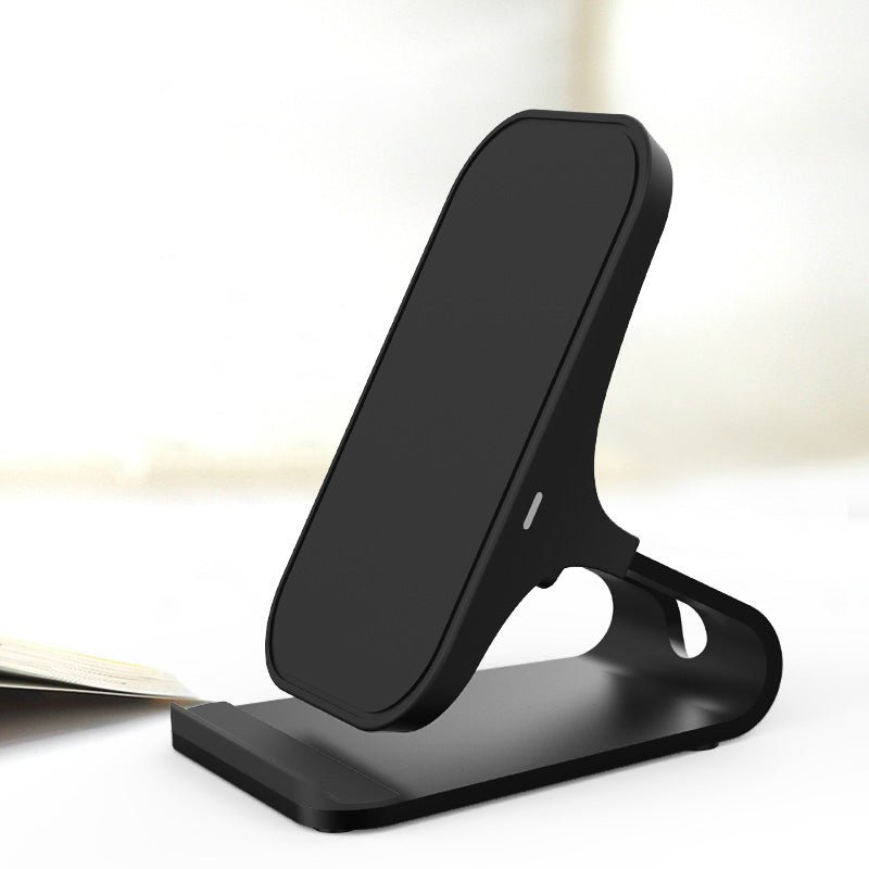 Chargeur sans fil à induction avec charge rapide 15W universel noir argent métal - IVOIRART.COM