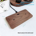 Chargeur sans fil double pour casque et téléphone mobile – design bois élégant - IVOIRART.COM