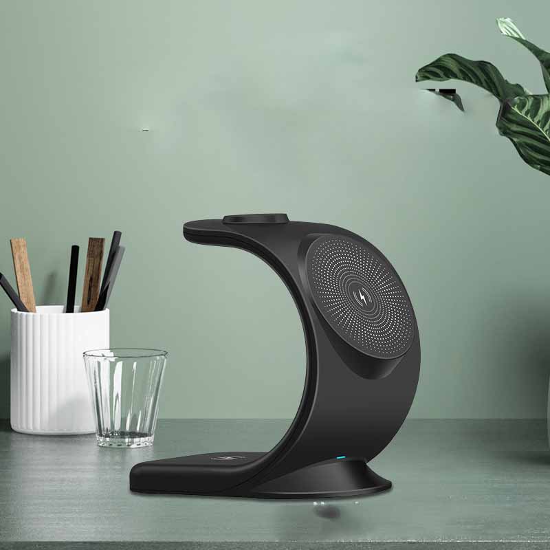 Chargeur Sans Fil Magnétique Vertical Trois-en-un avec Support Ergonomique - IVOIRART.COM