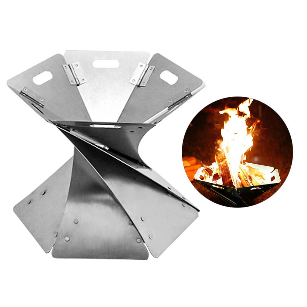 Chauffage extérieur pour feu de camp pliable avec sac de transport en tissu - IVOIRART.COM