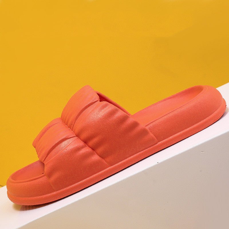 Chaussons d'été pour femme à semelle épaisse, douce et confortable à la maison - IVOIRART.COM