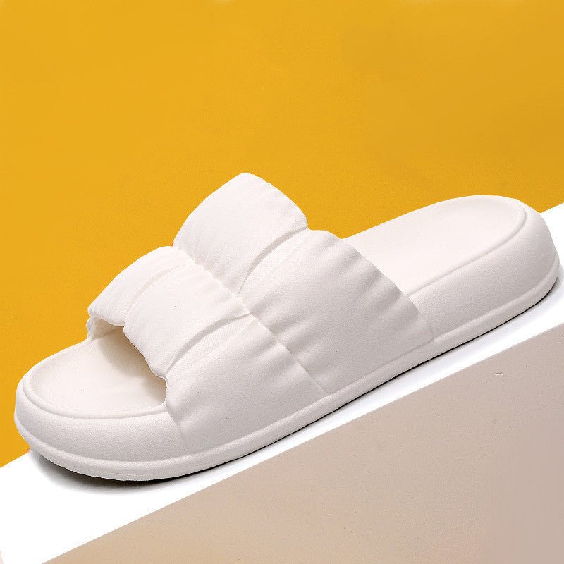 Chaussons d'été pour femme à semelle épaisse, douce et confortable à la maison - IVOIRART.COM
