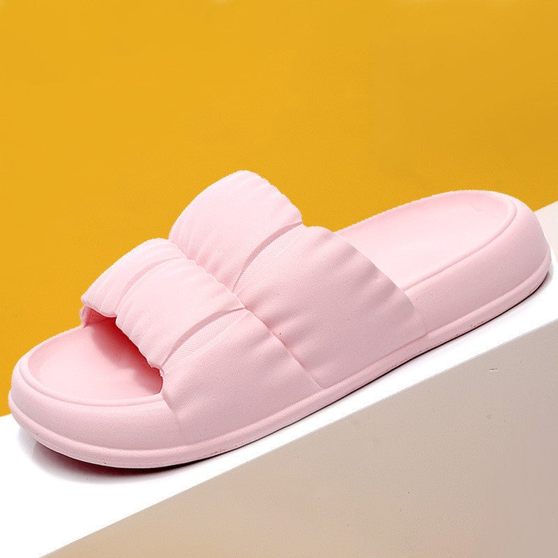 Chaussons d'été pour femme à semelle épaisse, douce et confortable à la maison - IVOIRART.COM