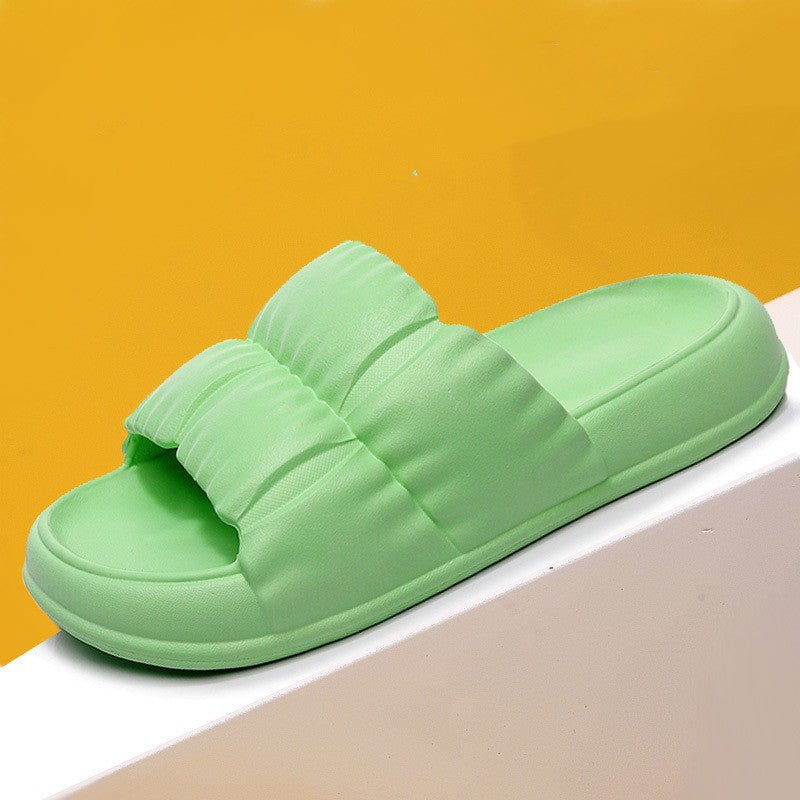 Chaussons d'été pour femme à semelle épaisse, douce et confortable à la maison - IVOIRART.COM