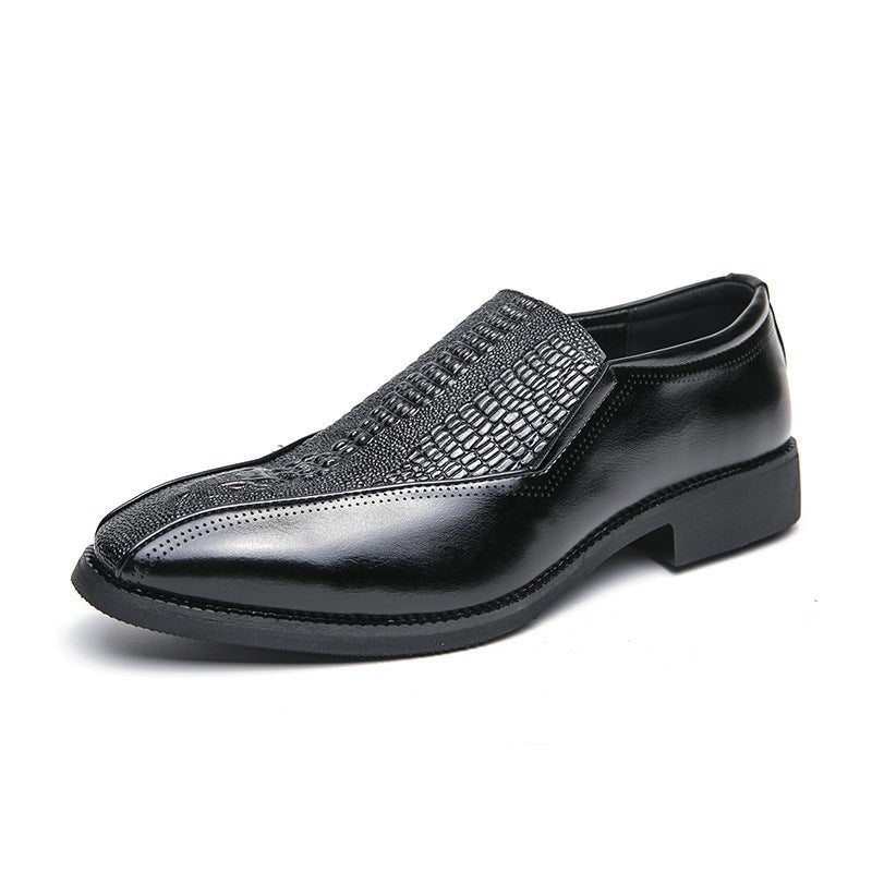 Chaussures à enfiler en cuir tendance rétro britannique pour homme, mocassins élégants - IVOIRART.COM