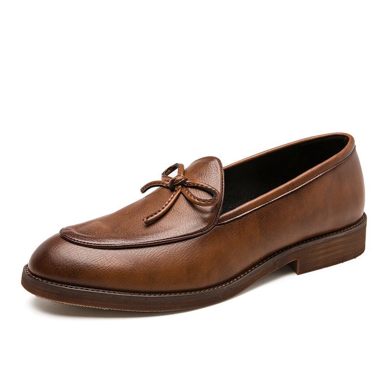 Chaussures à pampilles coiffeur hommes cuir semelle cuir British casual élégants - IVOIRART.COM