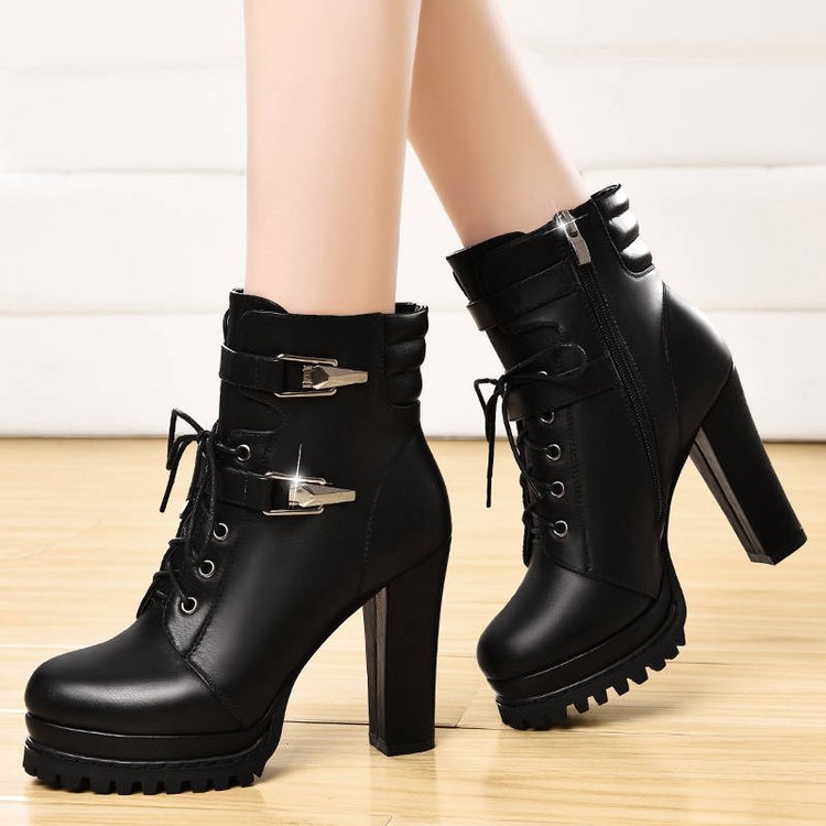 Chaussures à Talons Hauts pour Femmes Style Britannique Élégant et Confortable - IVOIRART.COM
