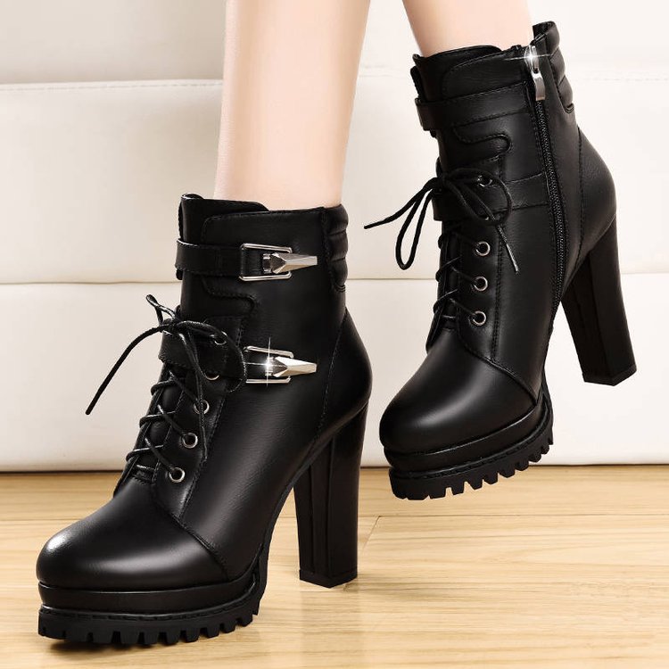 Chaussures à Talons Hauts pour Femmes Style Britannique Élégant et Confortable - IVOIRART.COM