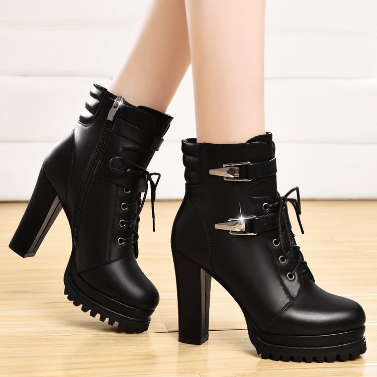 Chaussures à Talons Hauts pour Femmes Style Britannique Élégant et Confortable - IVOIRART.COM