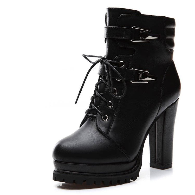 Chaussures à Talons Hauts pour Femmes Style Britannique Élégant et Confortable - IVOIRART.COM