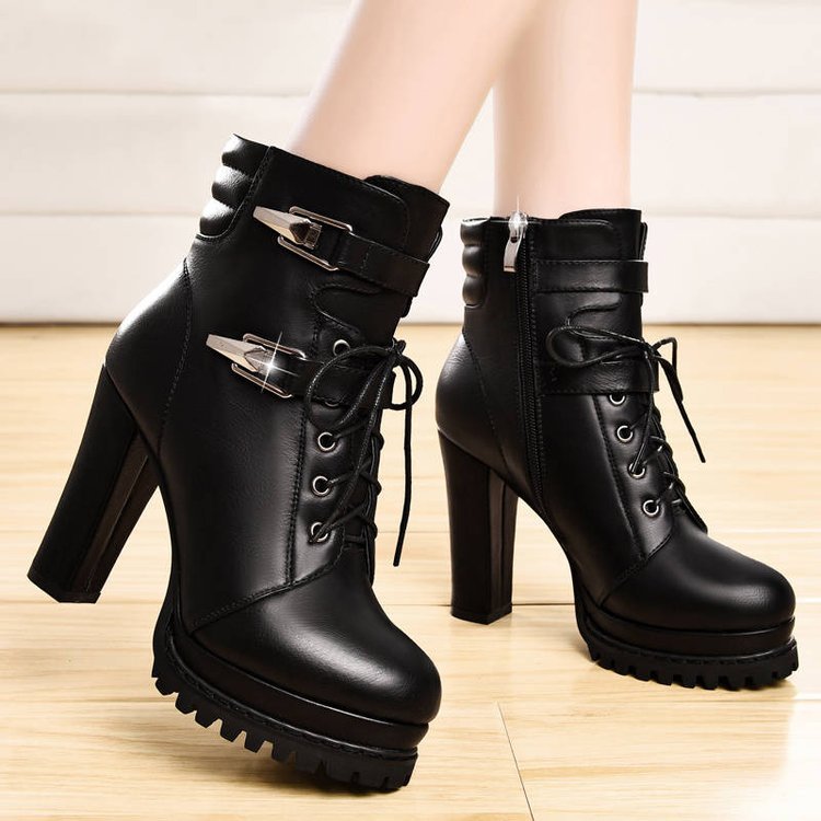 Chaussures à Talons Hauts pour Femmes Style Britannique Élégant et Confortable - IVOIRART.COM