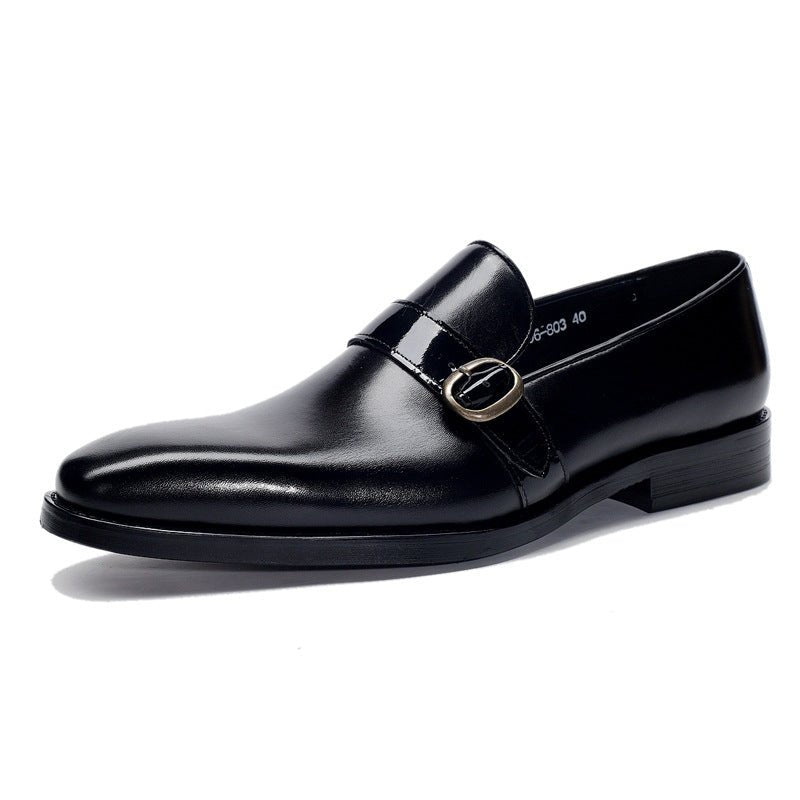 Chaussures cuir business décontracté pour homme Lefu-Automne semelle caoutchouc. - IVOIRART.COM