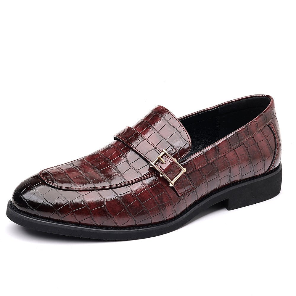 Chaussures cuir homme élégantes décontractées grandes tailles pointues slip-onEU - IVOIRART.COM