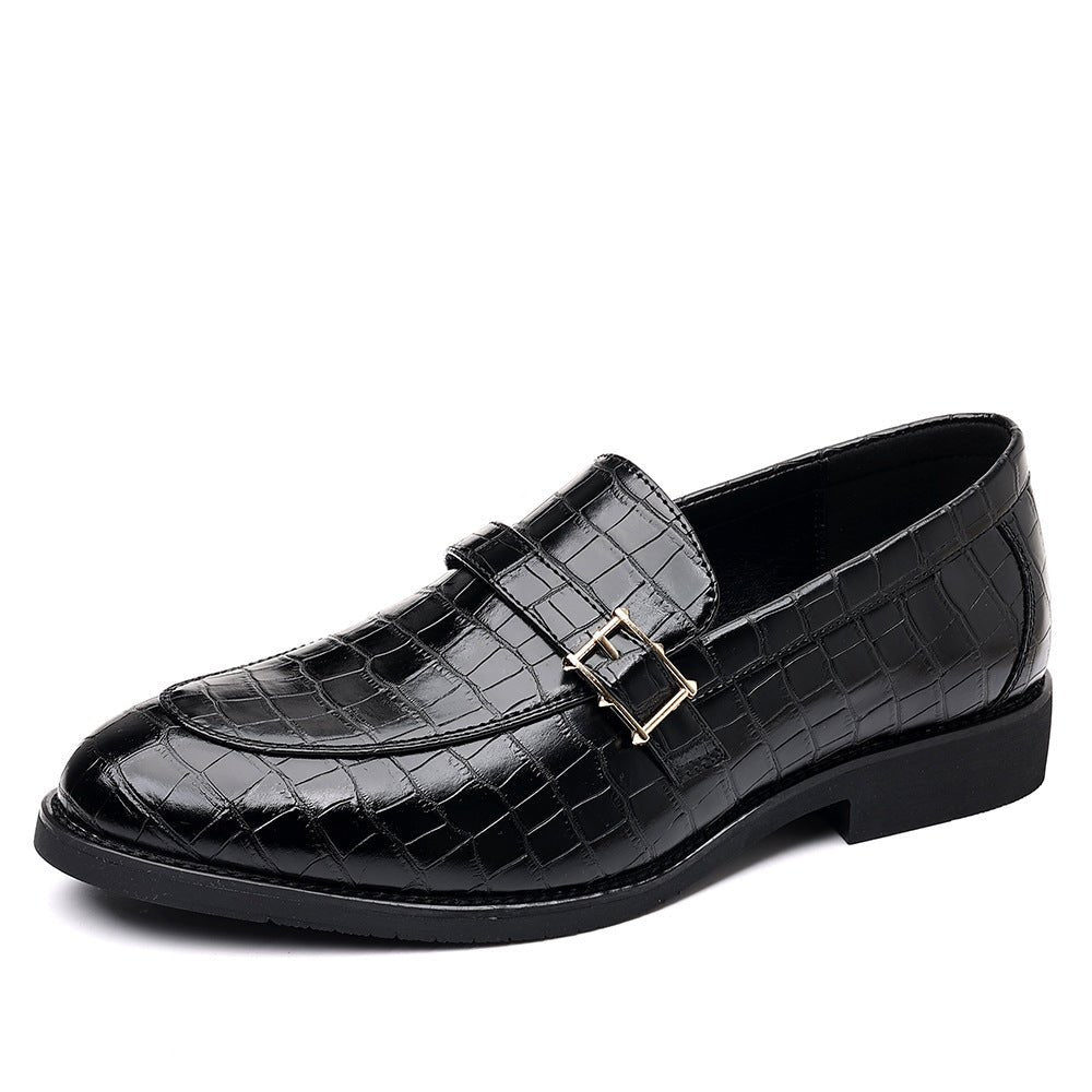Chaussures cuir homme élégantes décontractées grandes tailles pointues slip-onEU - IVOIRART.COM