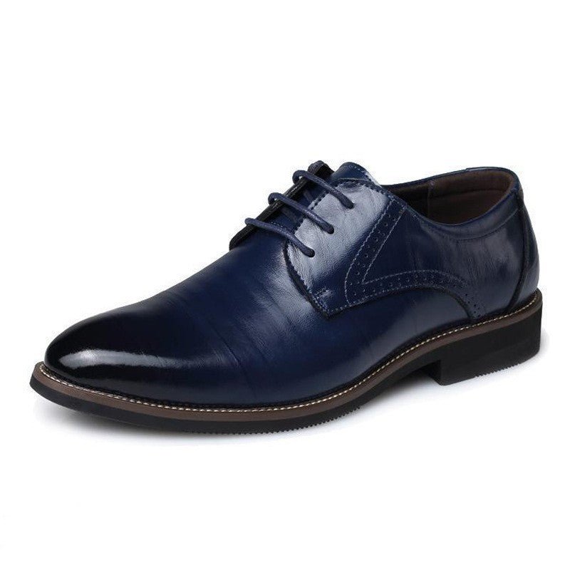 Chaussures cuir homme style britannique pointues respirantes pour tenue formelle - IVOIRART.COM