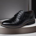 Chaussures cuir homme style britannique pointues respirantes pour tenue formelle - IVOIRART.COM