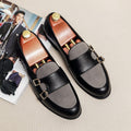 Chaussures cuir synthétique coiffeur — mocassins décontracté pour hommes urbains - IVOIRART.COM