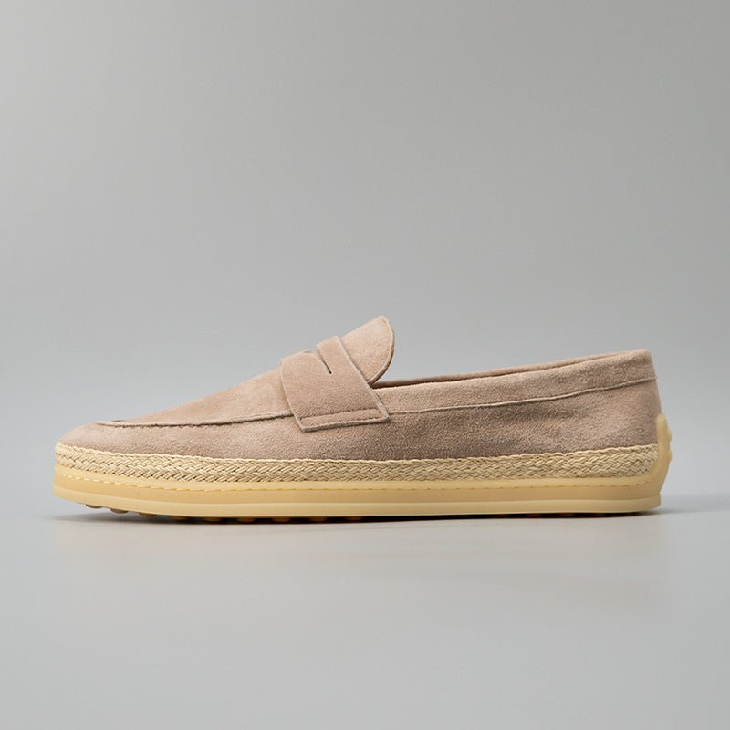 Chaussures d'affaires artisanales à semelle en paille pour hommes, élégantes - IVOIRART.COM