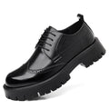 Chaussures d'Automne Homme Bottines Vintage de Travail en Cuir Recyclé Noir et Marron - IVOIRART.COM