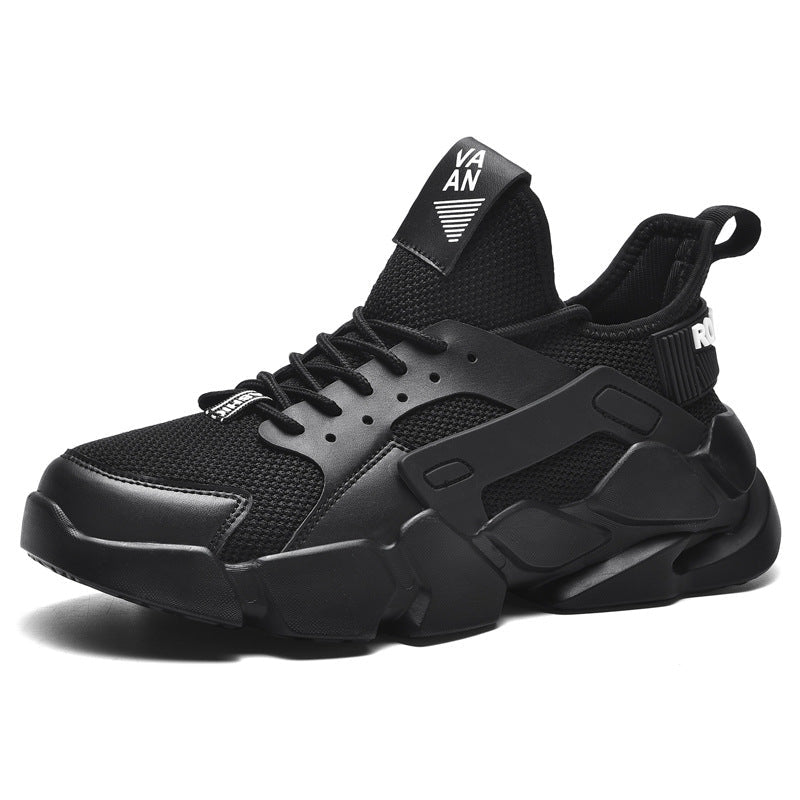 Chaussures de course sportives blanches d'été hommes respirantes mode coréenne - IVOIRART.COM