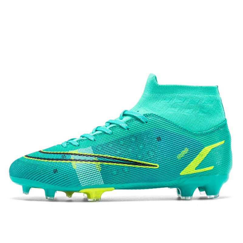Chaussures de Football Hautes pour Hommes à Pointes AG pour Gazon Synthétique - IVOIRART.COM