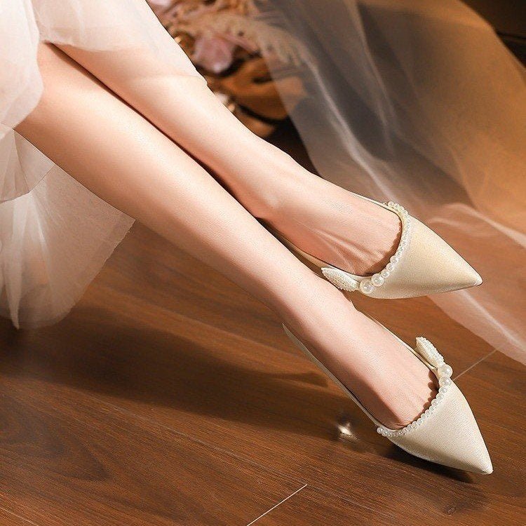 Chaussures de Mariage Élégantes pour Femmes 2025, Talons Hauts Polyvalents - IVOIRART.COM