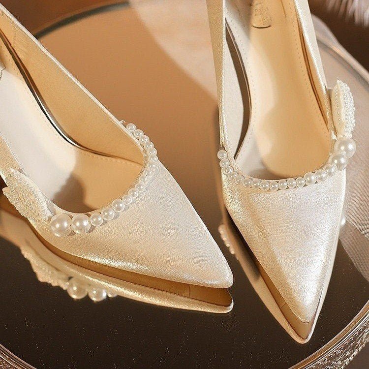 Chaussures de Mariage Élégantes pour Femmes 2025, Talons Hauts Polyvalents - IVOIRART.COM