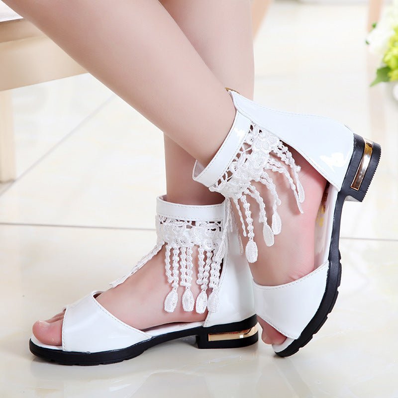 Chaussures de Princesse pour Filles – Sandales Ouvertes avec Brides Croisées - IVOIRART.COM