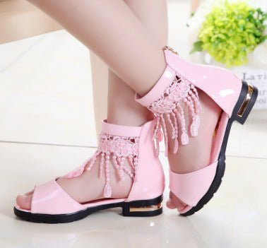 Chaussures de Princesse pour Filles – Sandales Ouvertes avec Brides Croisées - IVOIRART.COM