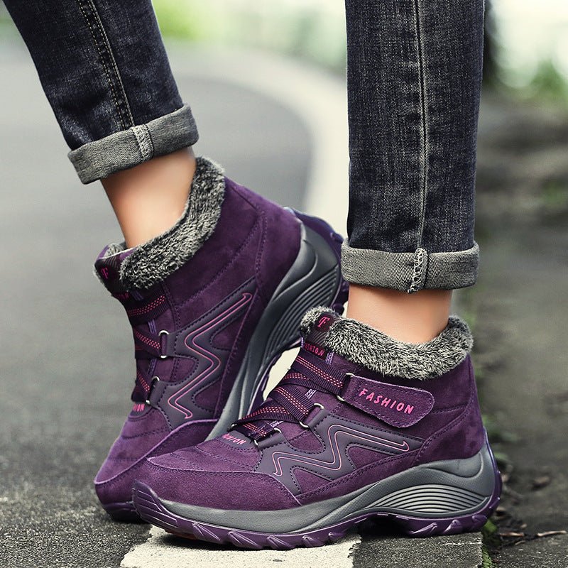 Chaussures de Randonnée Femme Cuir Véritable Antidérapantes Imperméables Sport Camping - IVOIRART.COM