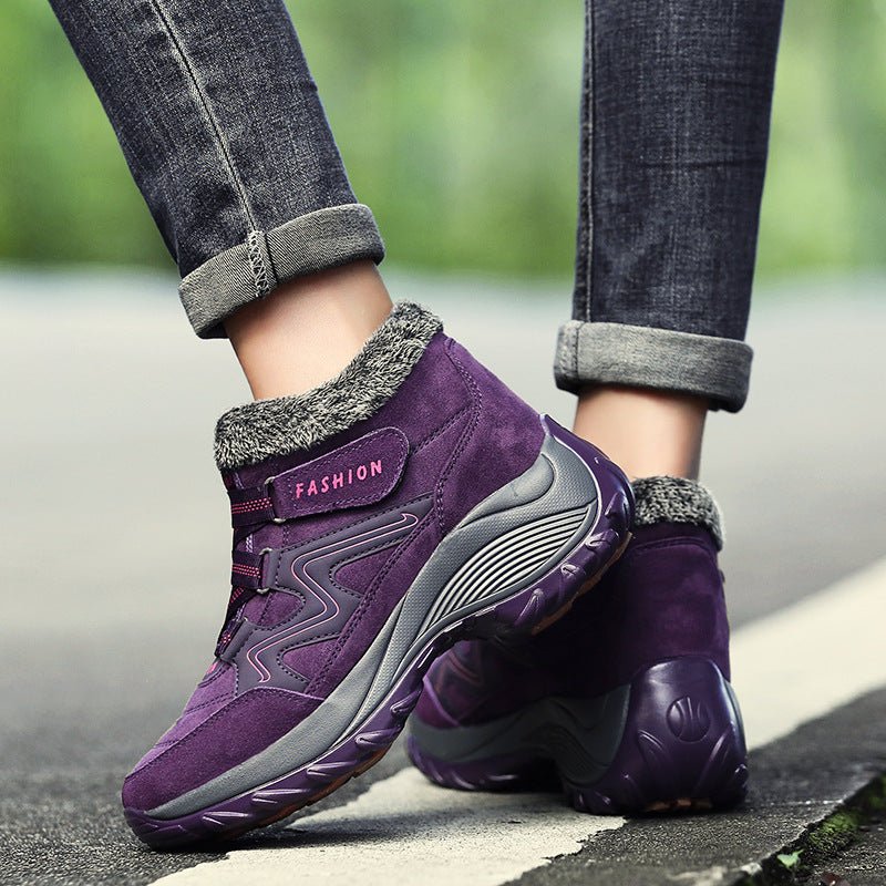 Chaussures de Randonnée Femme Cuir Véritable Antidérapantes Imperméables Sport Camping - IVOIRART.COM