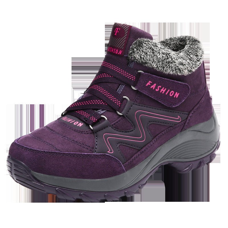 Chaussures de Randonnée Femme Cuir Véritable Antidérapantes Imperméables Sport Camping - IVOIRART.COM