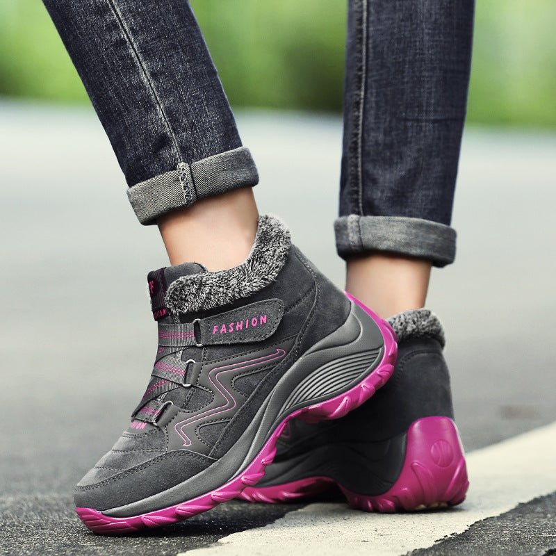Chaussures de Randonnée Femme Cuir Véritable Antidérapantes Imperméables Sport Camping - IVOIRART.COM