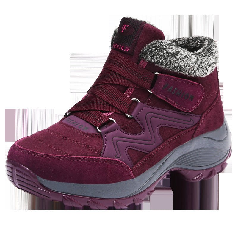 Chaussures de Randonnée Femme Cuir Véritable Antidérapantes Imperméables Sport Camping - IVOIRART.COM
