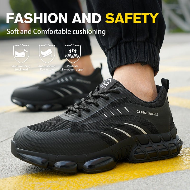 Chaussures de sécurité City Defense avec semelle Popcorn, protection acier - IVOIRART.COM