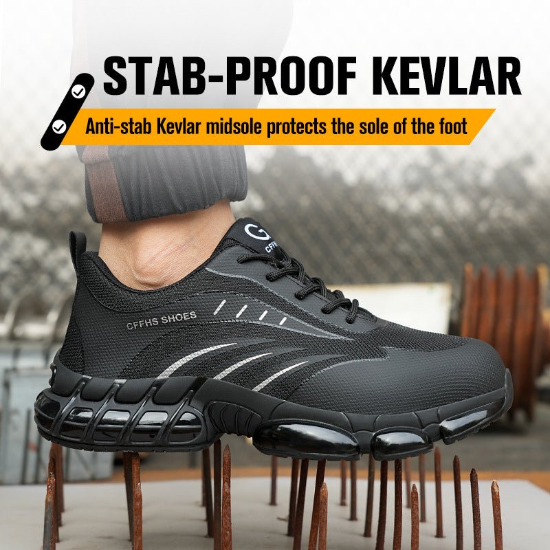 Chaussures de sécurité City Defense avec semelle Popcorn, protection acier - IVOIRART.COM