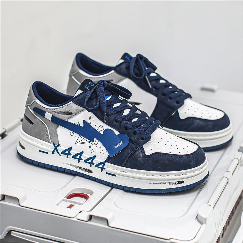 Chaussures de Skate Homme Style Graffiti Déchiré Baskets Urbaines - IVOIRART.COM