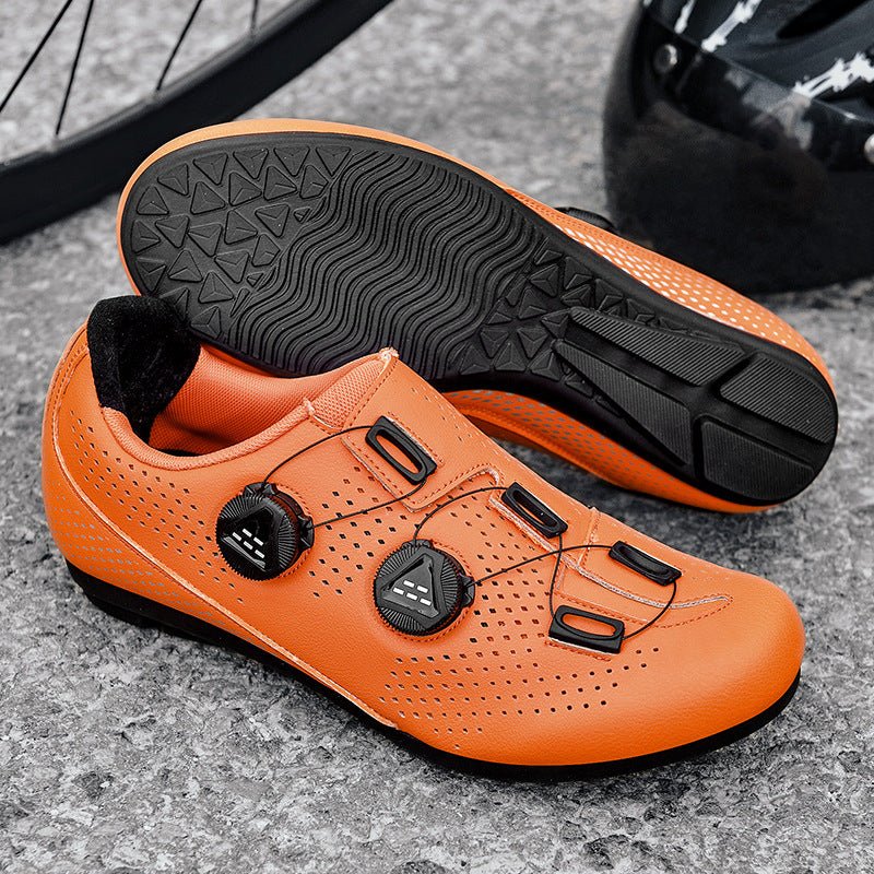 Chaussures de Vélo de Route à Système Serré et Ensemble de Pédales VTT à Semelle Rigide - IVOIRART.COM