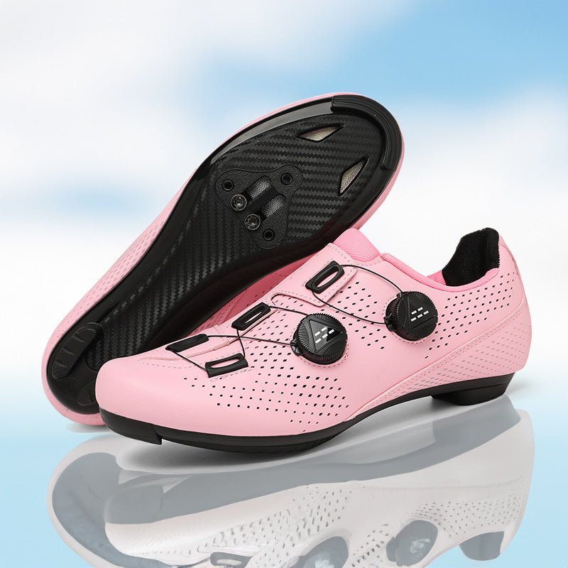 Chaussures de Vélo de Route à Système Serré et Ensemble de Pédales VTT à Semelle Rigide - IVOIRART.COM